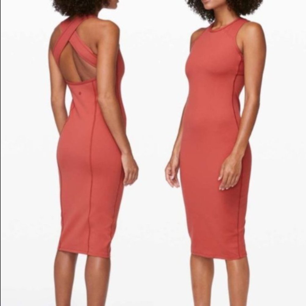 NWOT lululemon picnic play cross back midi dress